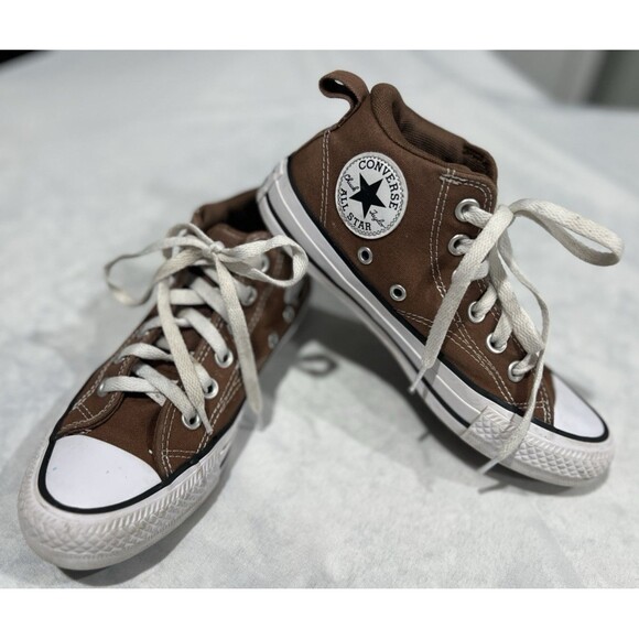 Kids Converse Chuck Taylor All Star Malden Street Mid Brown Kids Size 4 A11522C - Picture 1 of 8
